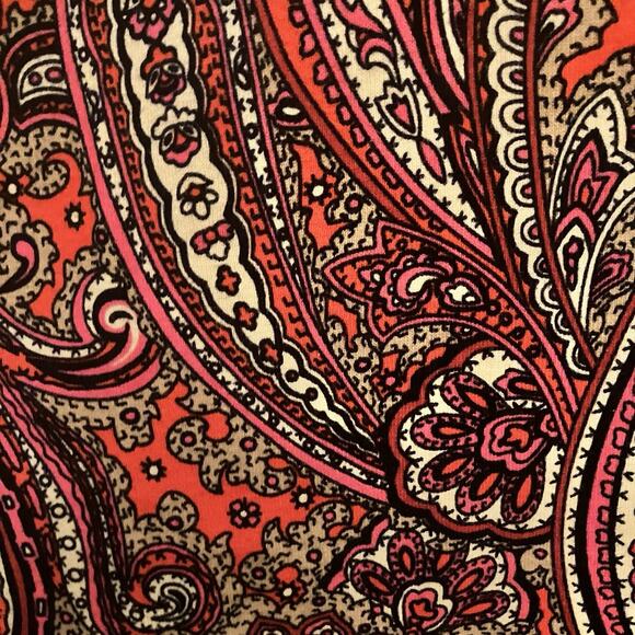 NWT Jones New York Sport Top Shirt Womens XL Fire Red Paisley Long Sleeve NEW - Picture 12 of 13